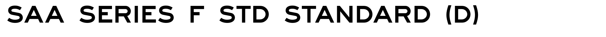SAA Series F Std Standard (D) image
